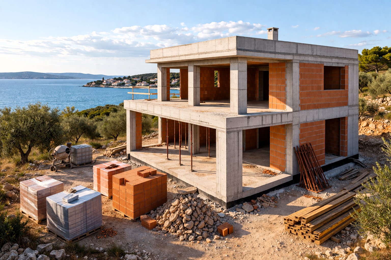 Gradnja kuće u Istri - Ključ u ruke ili Roh-bau